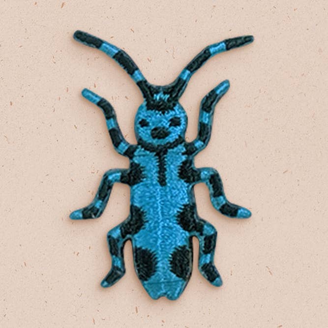 Ivycdraws - Vente Broches - Broderie Beetle Rosalia Batesi0
