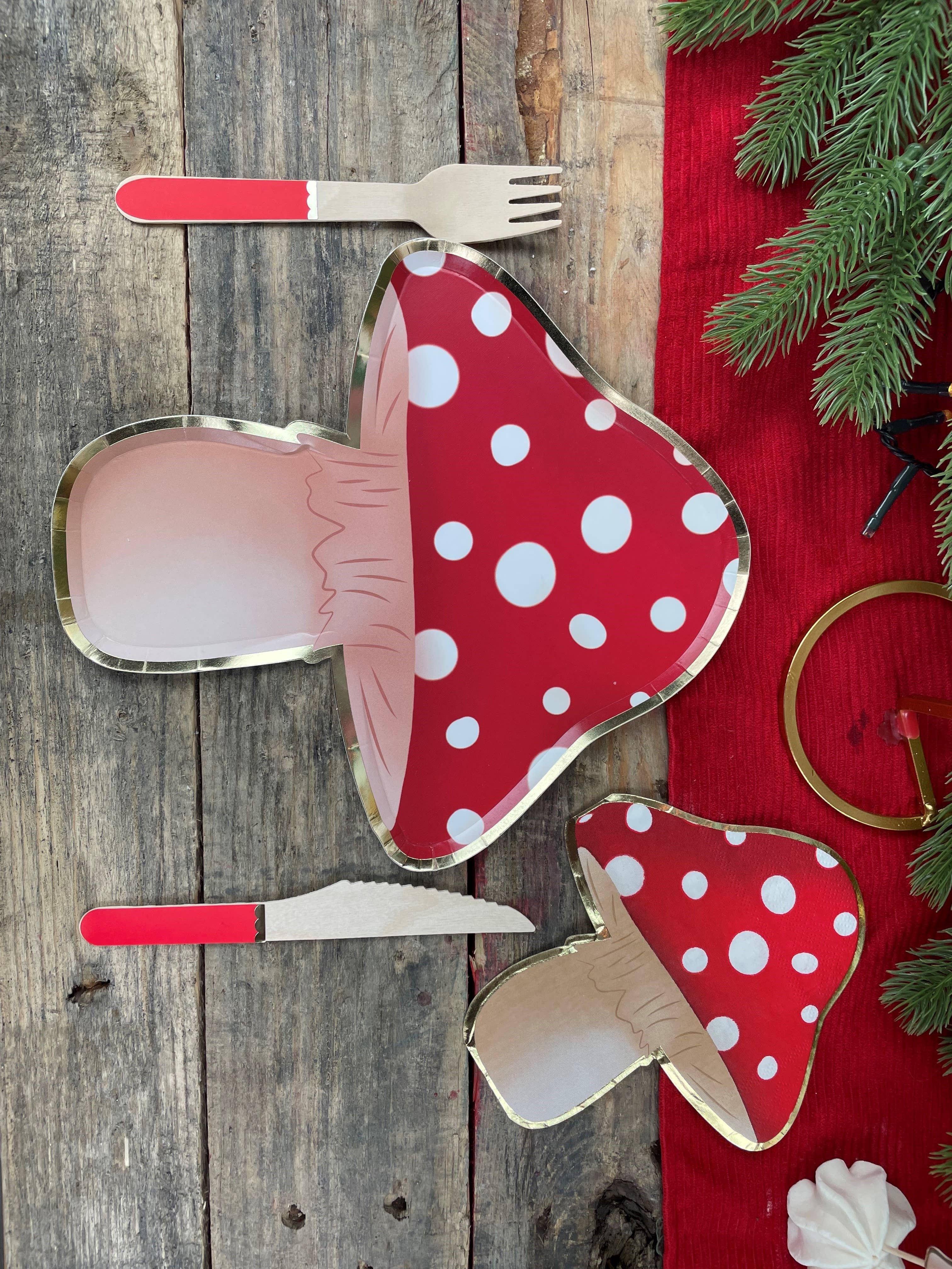 Tim&Puce Factory - Vente Serviettes jetables - SERVIETTES CHAMPIGNONS X 163