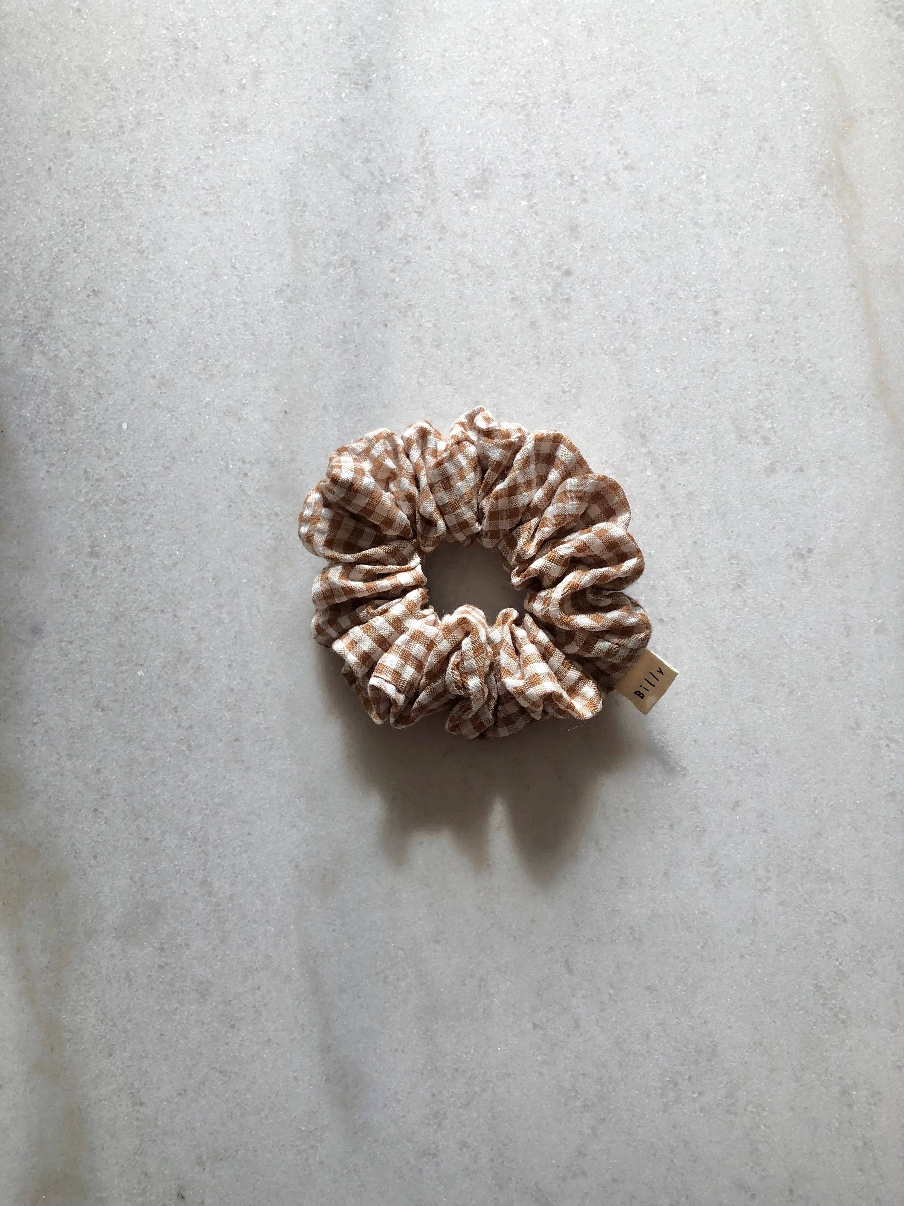 Billy Bamboo – Großhandel Haargummi – Damen – MINI-GINGHAM-HAARGUMMI - neutral0