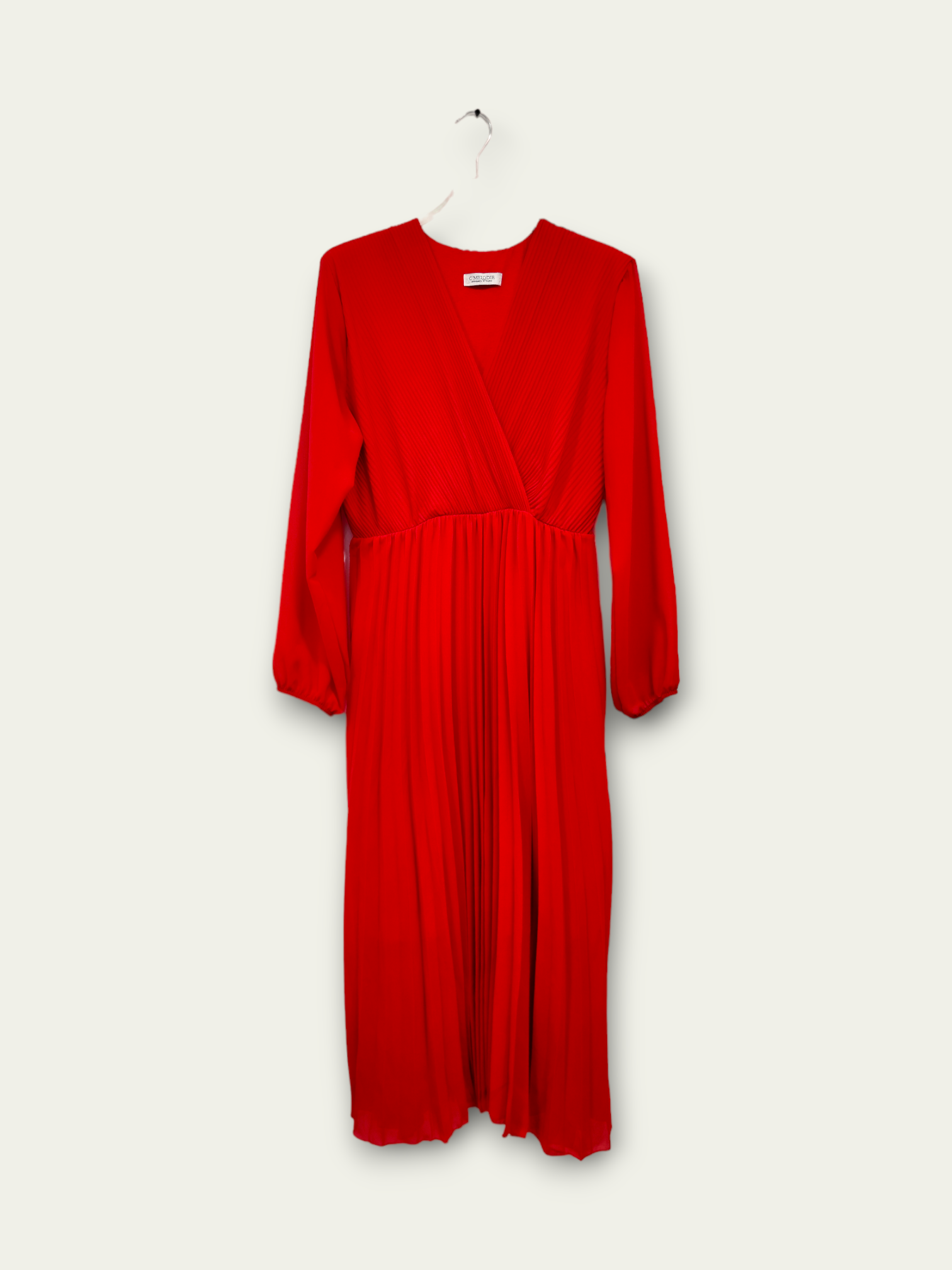 C'MELODIE - Wholesale Dress - Women's - Elegant Long-Sleeve Pleated Dresses in Plus Size12