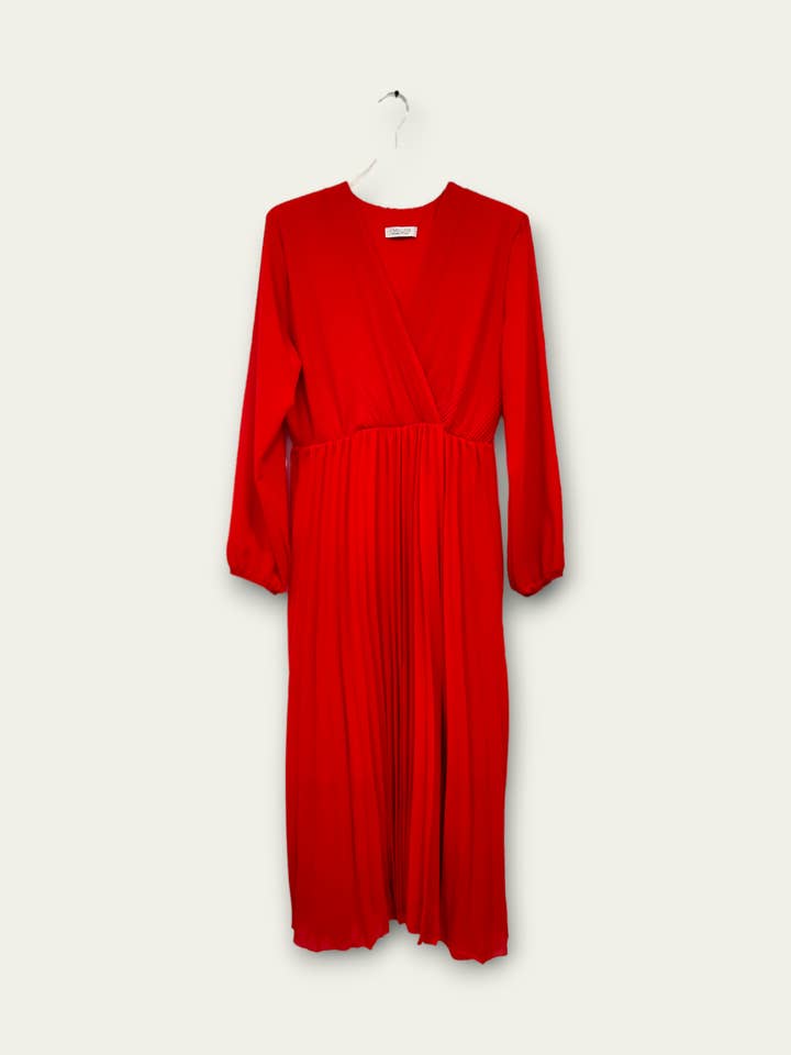 C'MELODIE - Wholesale Dress - Women's - Elegant Long-Sleeve Pleated Dresses in Plus Size12