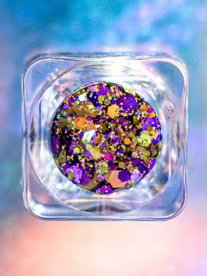 Purple Reign - Gel pailleté violet et doré pour la vente par Glitter Up Nola