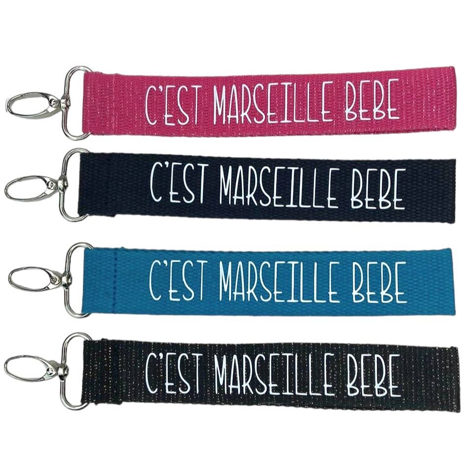 Emmanuel Création - Wholesale Keychain - Unisex - Strap key ring, “It's Marseille baby”0