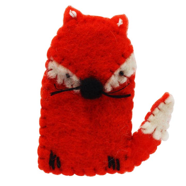 Felt finger puppet fox finger doll for wholesale by Tribal Trade GmbH