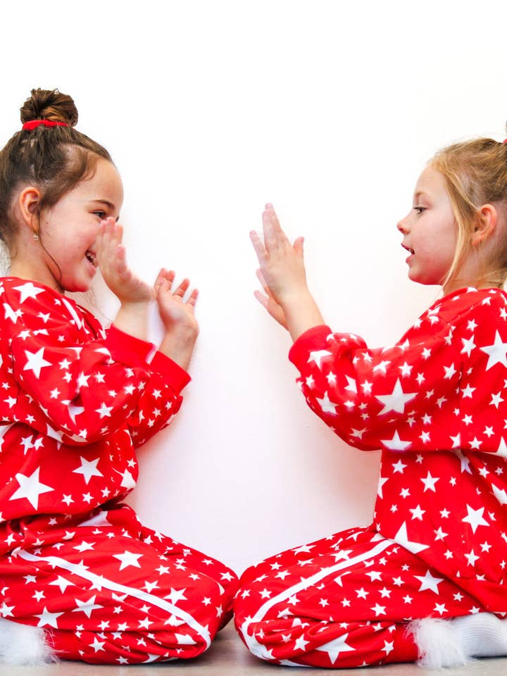 Red & white Stars - Lounge Set for wholesale by Fancy Shmancy Baby