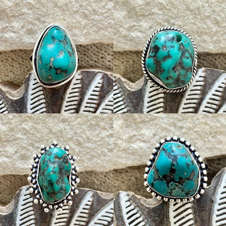 Wild Cactus Co. - Wholesale Cocktail/Statement Ring - TURQUOISE DIVINE RING SIZE 7