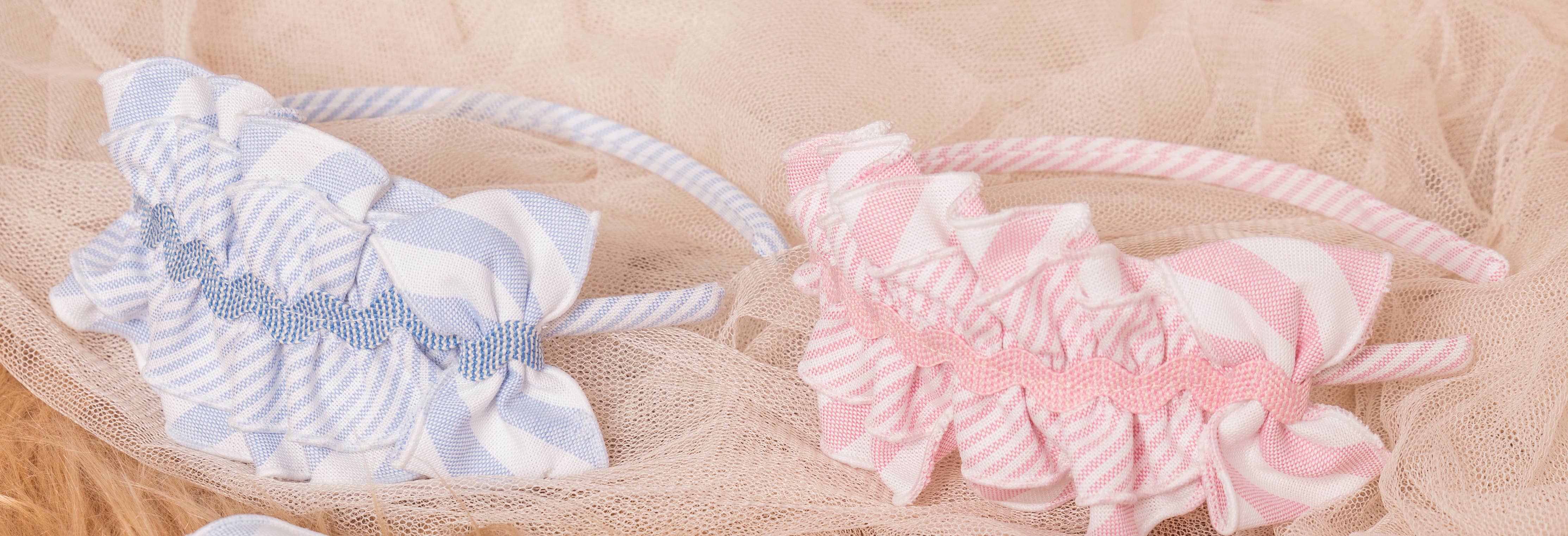 babyrosa 2422913 Stirnband aus gestreiftem Stoff für den Großhandel auf Faire1
