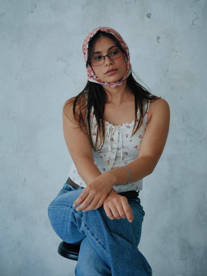 Bandana in Cotone Stampato a Blocchi (KK1521) per la vendita all'ingrosso da parte di White Lotus Fashions