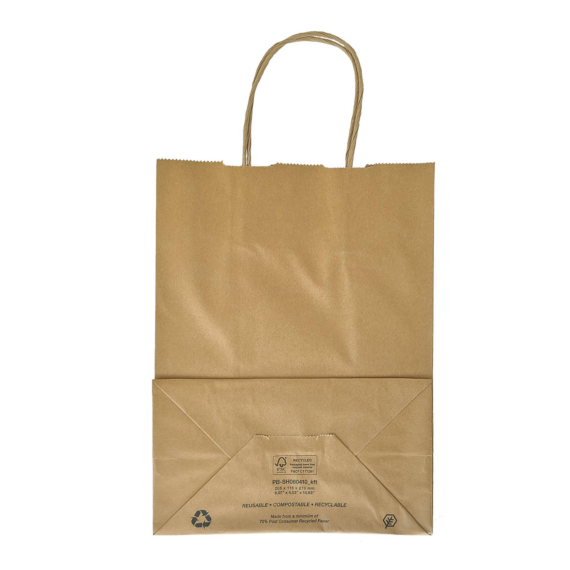 Suburban Sales - Vente Pochette cadeau - Sacs Kraft avec poignées torsadées pour cadeaux et courses3