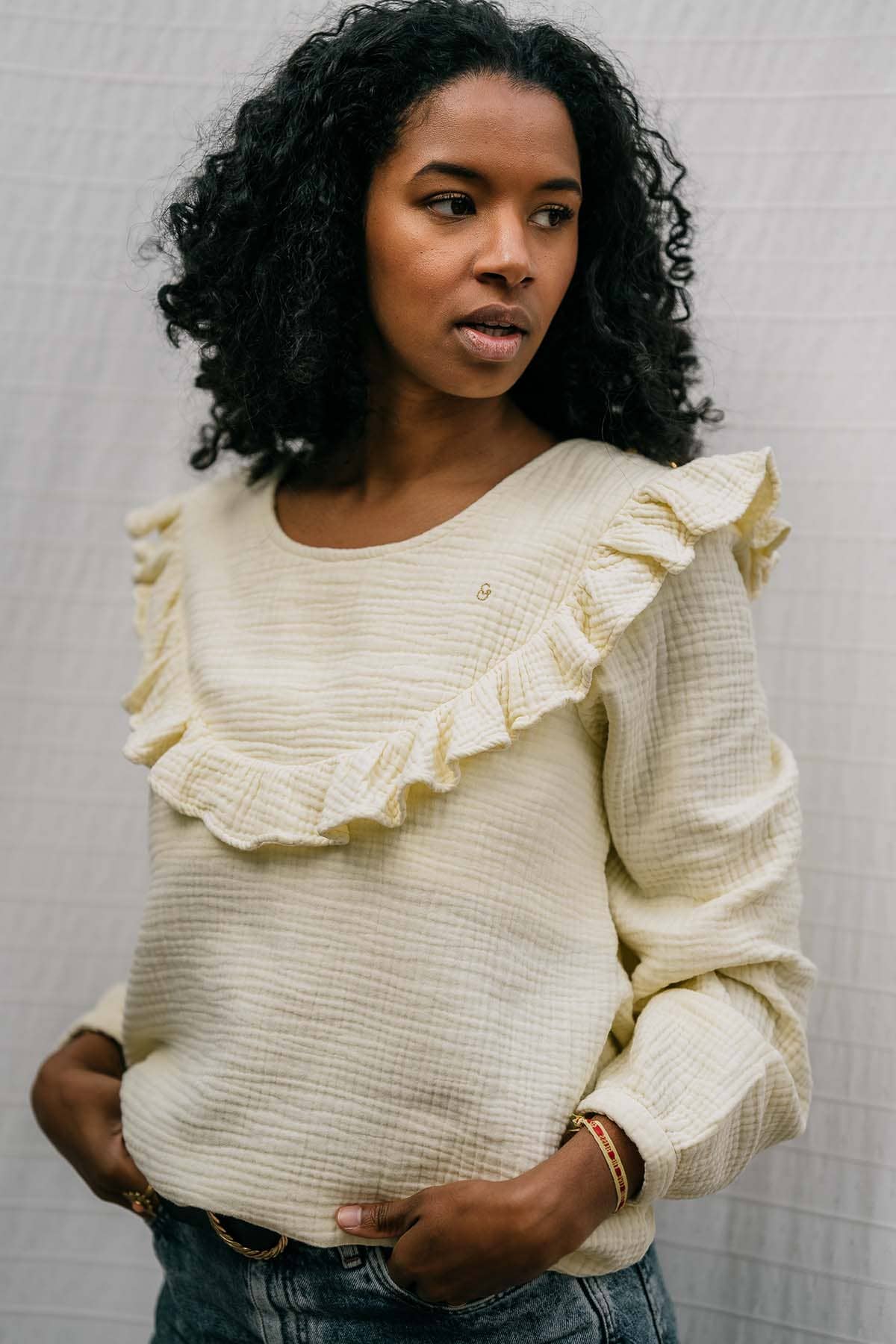 You&Milk – Engroshandel Top til amning - Graviditet og barsel – Bohémilk ammebluse Milk-Terracotta i 100 % økologisk bomuld0