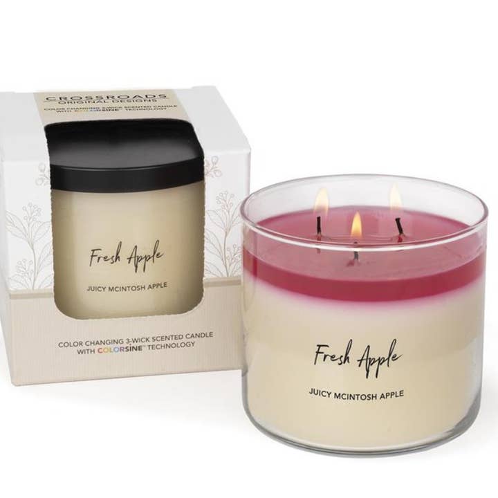 CROSSROADS CANDLE 425g FRESH APPLE geurkaars voor wholesale door Candle Warmers Etc. Duftlampen & Kerzen