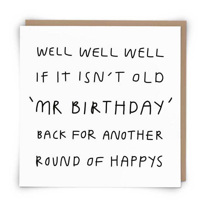 Ronde van Gelukkige Wenskaart voor wholesale door Redback Cards UK