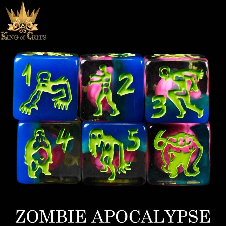 DNDDICE.COM - Wholesale Dice - Zombie Apocalypse 11 Dice Set