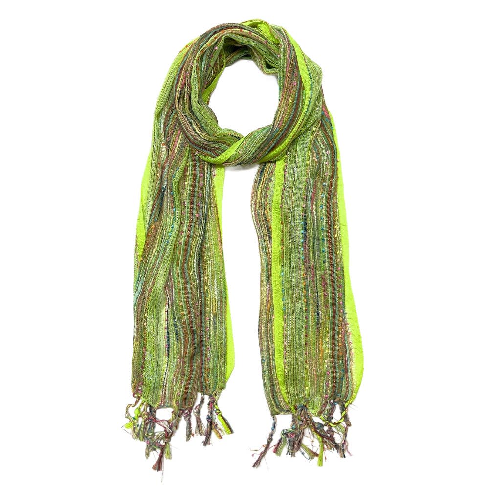 Humble Hilo – wholesale Scarf – Women's – Humble Hilo Multicolored Thread Artisan Scarf46