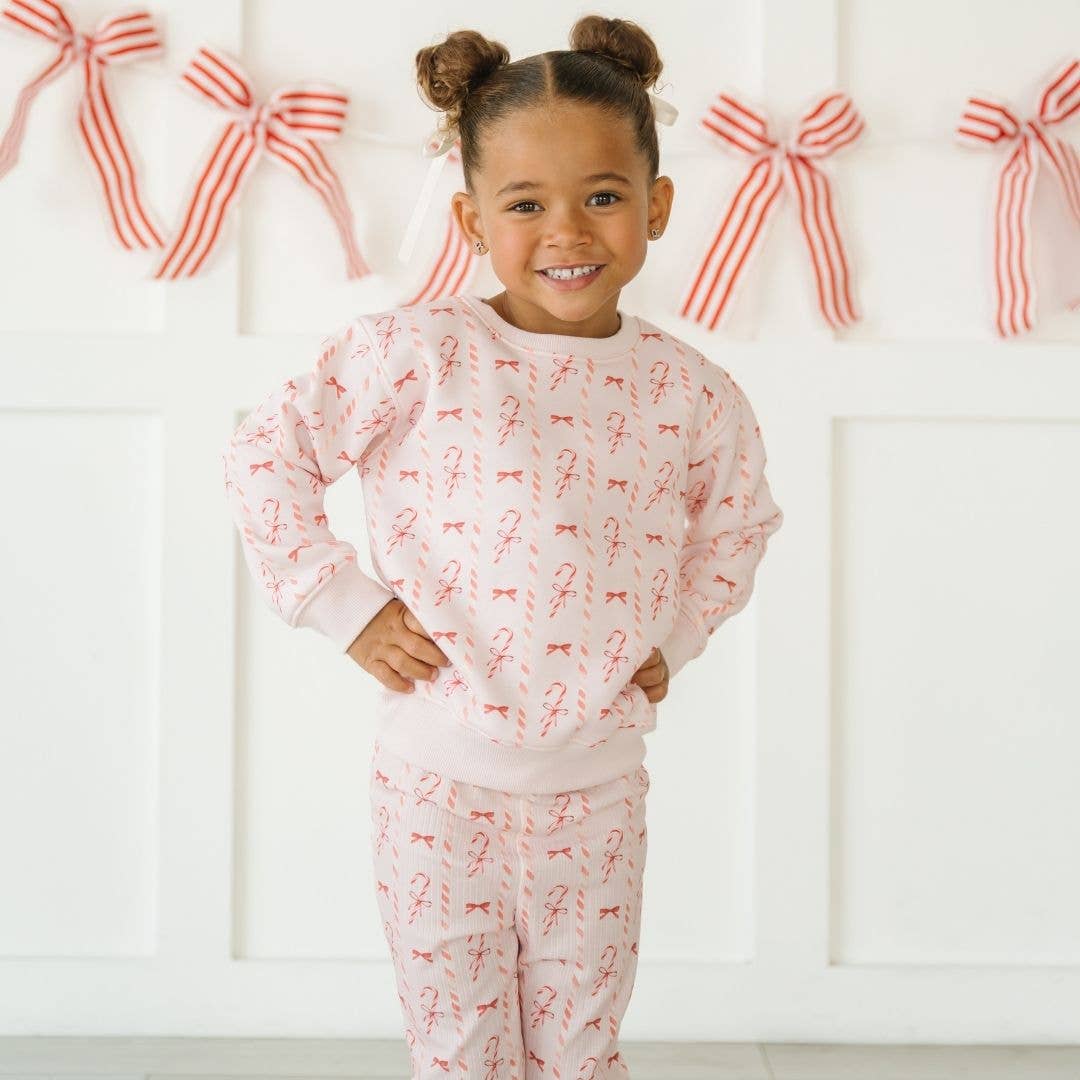 Sweet Wink - Wholesale Sweatshirt - Kids - Candy Cane Lane Christmas Sweatshirt - Kids Clothing2