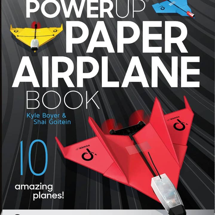 Livre POWERUP sur les avions en papier motorisés pour la vente par PowerUp Toys