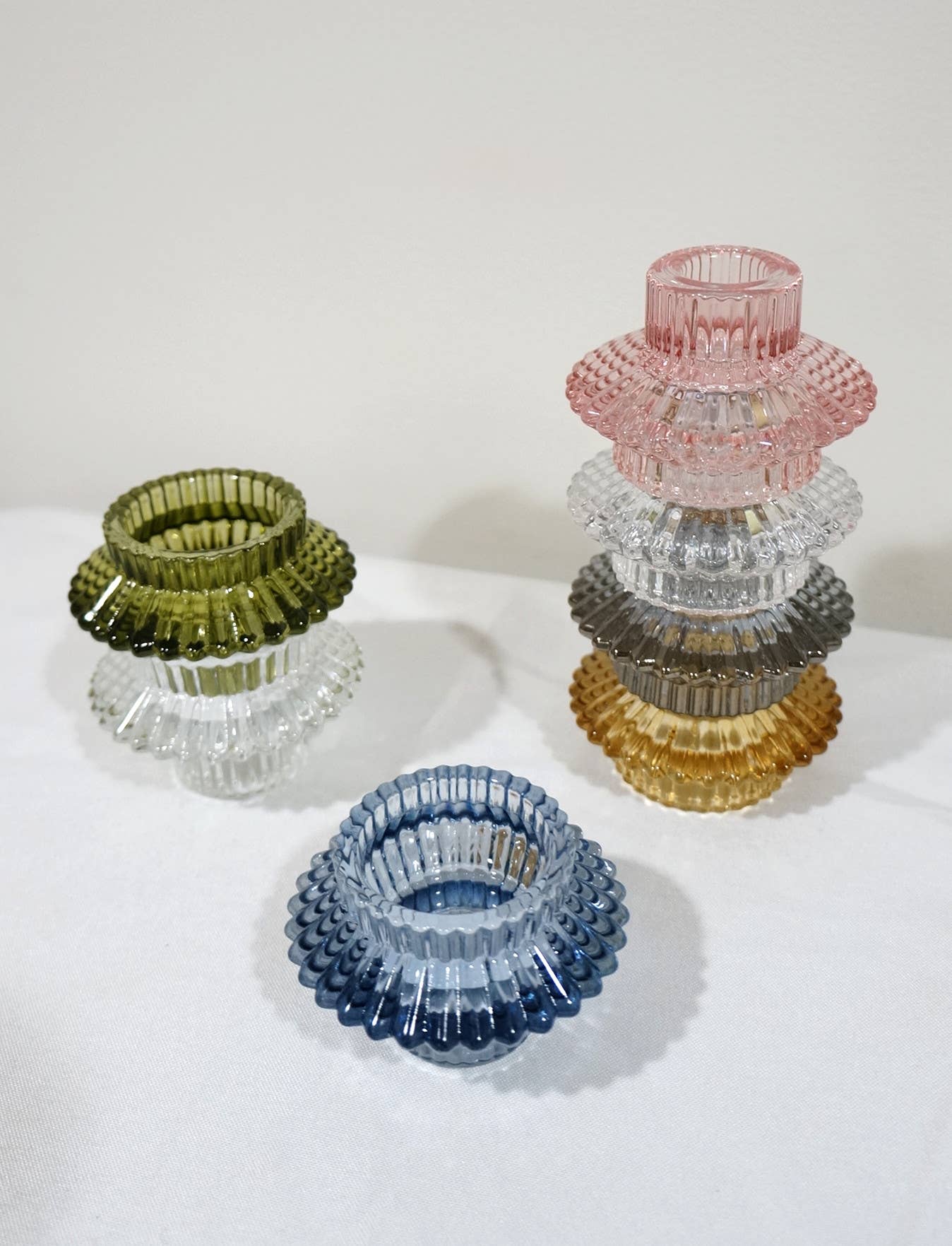 Sweet Home Deco - Vente Bougeoirs - Porte-bougies empilables pour bougies effilées et chauffe-plat17