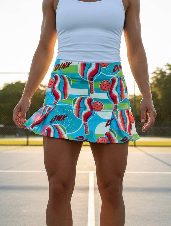 Trunkers - Wholesale Broekrok - Dames - (Pickle Ball) Groovy Dink Skort0