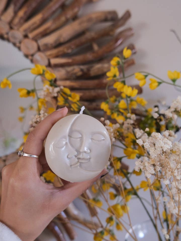 Candele Moon & Sun per la vendita all'ingrosso da parte di Forest Faerie Cottage