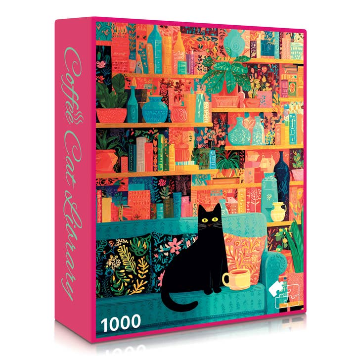 No. 12 - Coffee Cat Library for wholesale by Final Piece Puzzles