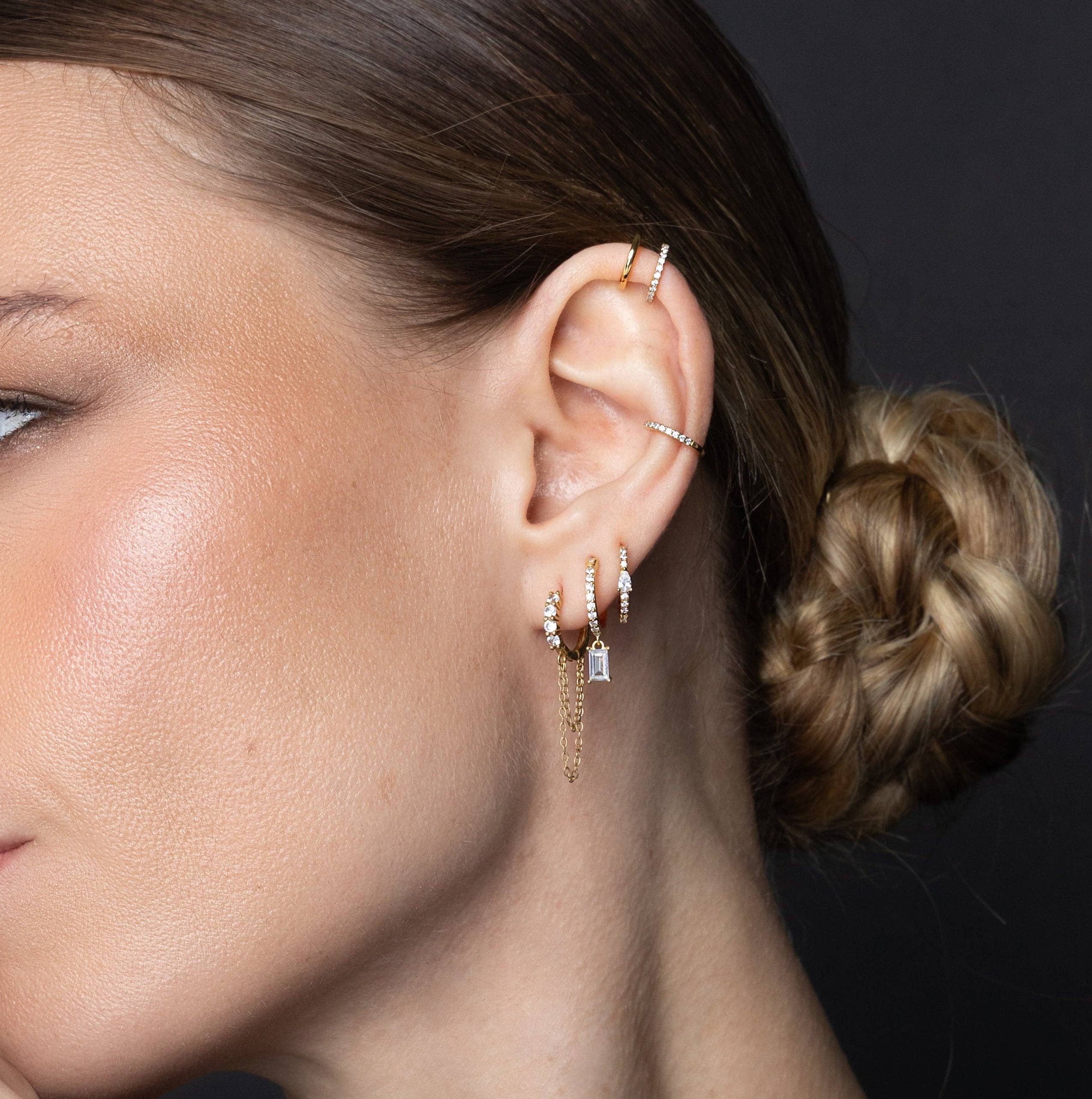 Pohesia - Wholesale Huggie Earrings - ANTALYA EARRING3