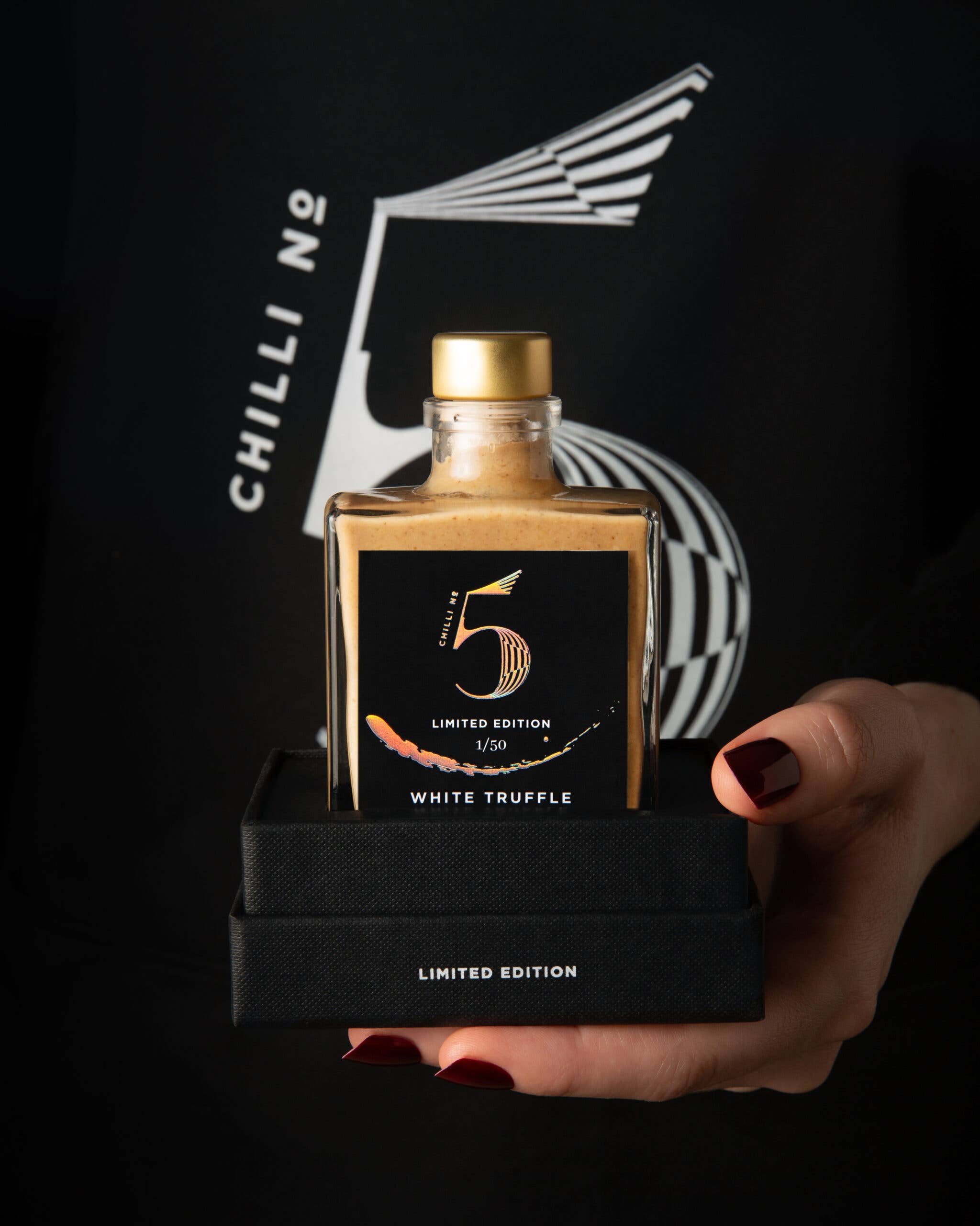 Chilli No. 5 – wholesale Sauce – White Truffle Chilli Sauce - 100ML - Gourmet Hot Sauce3