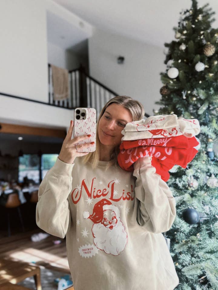 Nice List Crewneck for wholesale by Winny