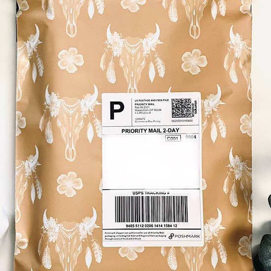 Mauve and Mallow Clothing Co - Wholesale Envelopes - Mustard Steerhead Polymailers