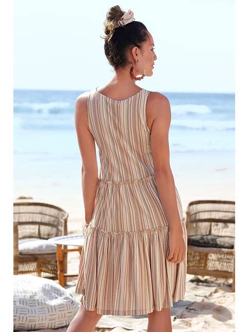 Lascana - Wholesale Dress - Women's - LASCANA Women's Flowy Tiered Dress