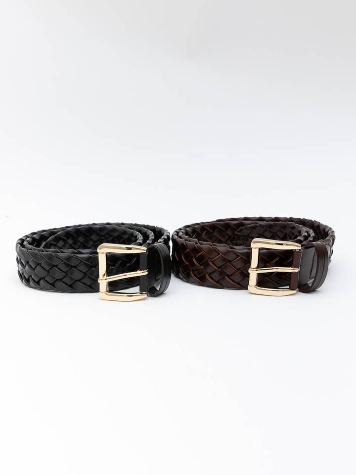 Vintage Braided Leather BeltβTimeless Style with Classicβ¨ for wholesale by Leto Accessories