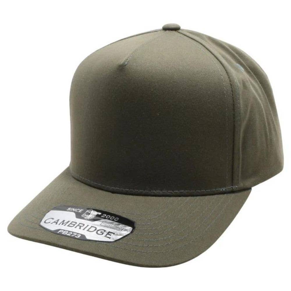 DOBBI - Wholesale Flat Brim Cap - Unisex - CAMBRIDGE 5 PANEL HIGH FRAME4