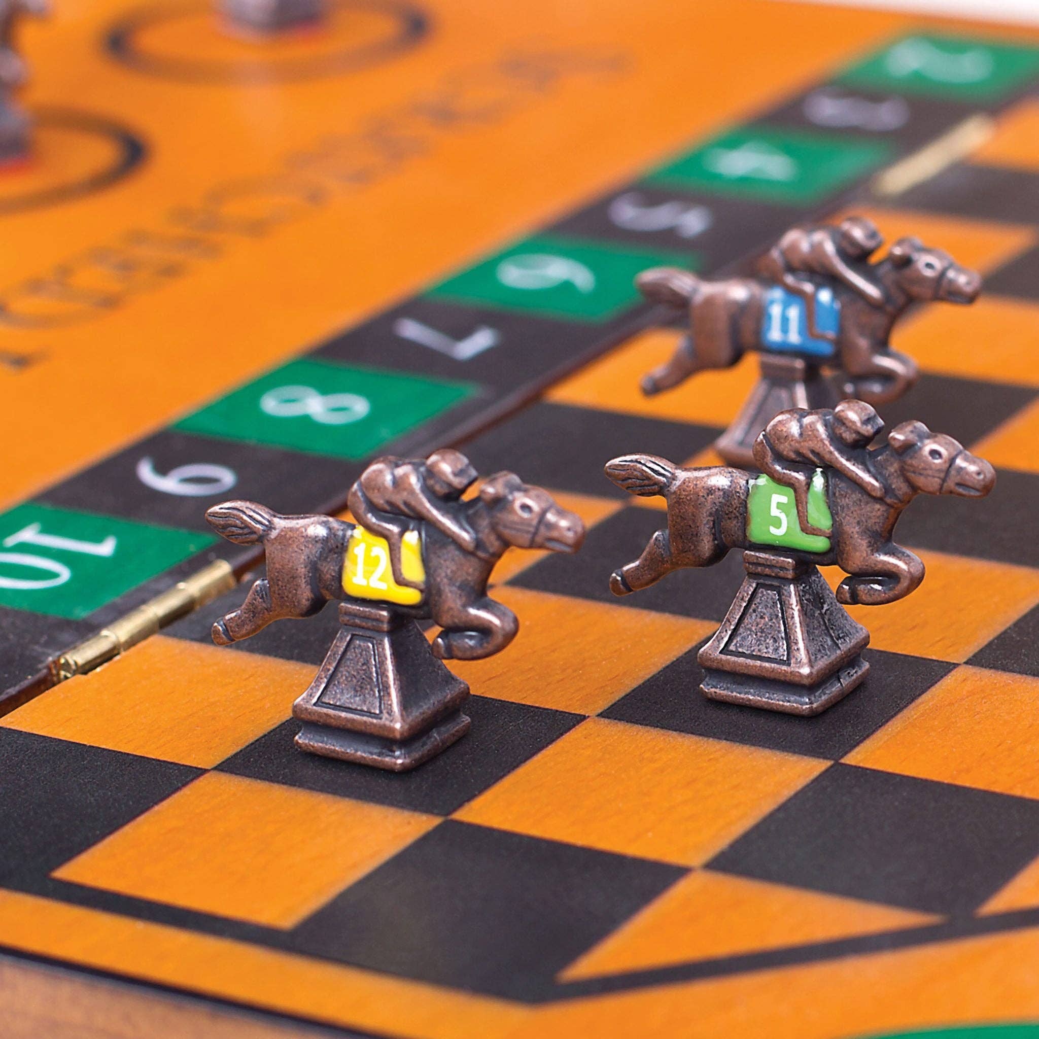 Wood Expressions - Vendita all'ingrosso Giochi da tavolo - Grande gioco nazionale di corse di cavalli in una scatola di legno4