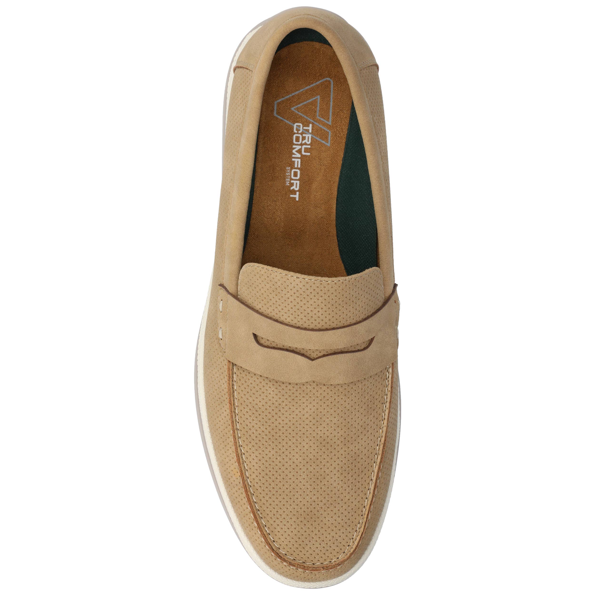 VANCE - Wholesale Loafers - Men's - Vance Brantley Casual Slip-on Perforated Penny Loafer3