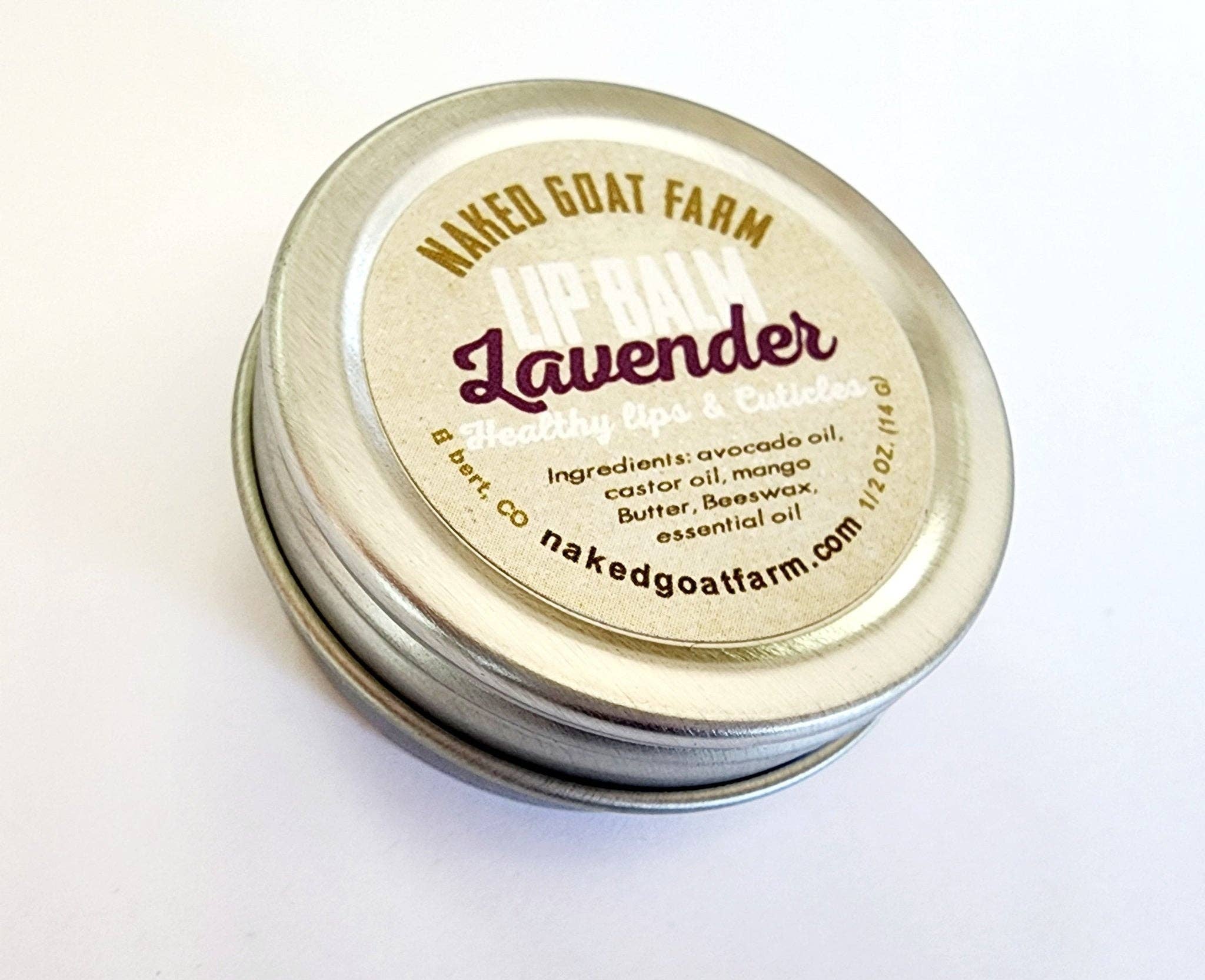 Naked Goat Farm Ltd. - Wholesale Lip Balm - Lip Balm 1/2 oz Screw Top Metal Tin11