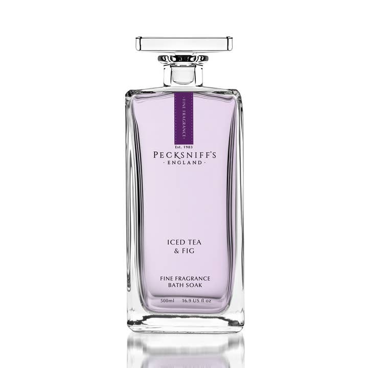 Pecksniffs Prestige Iced Tea & Fig Bath Soak Decanter | 500ml/16.9 Fl Oz for wholesale by Prestige Beauty Boutique