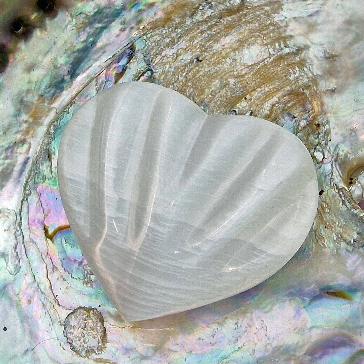 Shamans Crystal – wholesale Spiritual stone/crystal – Selenite Heart Stones, Selenite Heart Shape Stones Selenite4