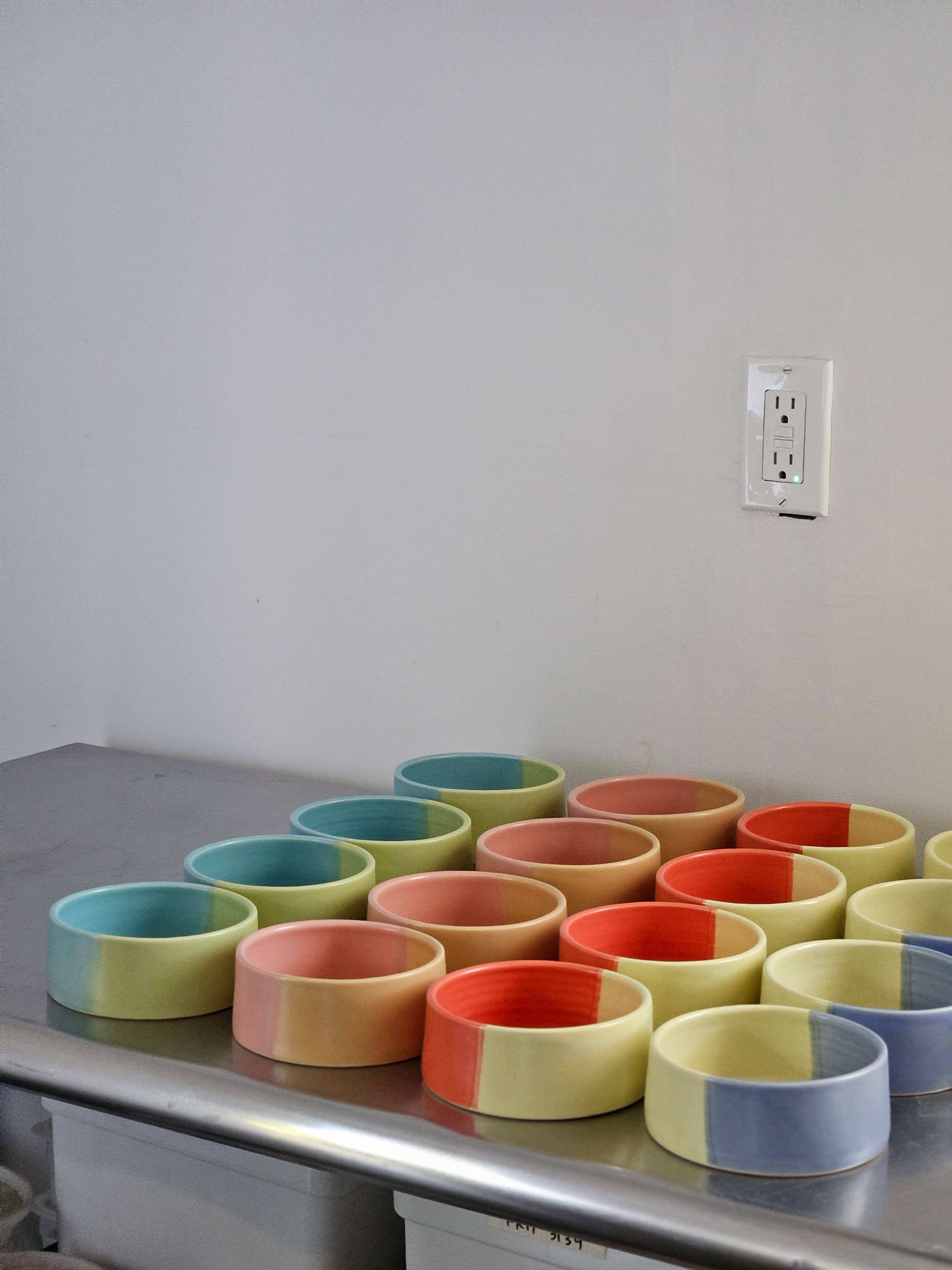 Bad Dogs Studio - Wholesale Pet Bowl - Cat/Dog - Half & Half Pet Dish • Small Dog Cat Bowl • Handmade Ceramic2