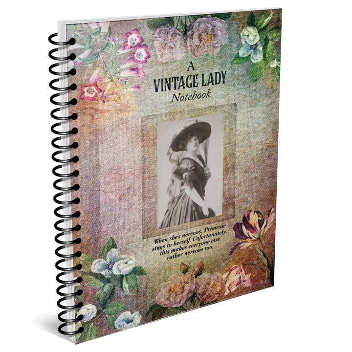 Ein Vintage-Damen-Notizbuch (Primel) für den Großhandel von VINTAGE LADIES COLLECTION