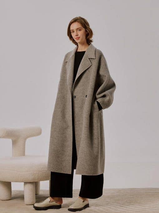 Op maat gemaakte camelmix jas voor wholesale door NAP