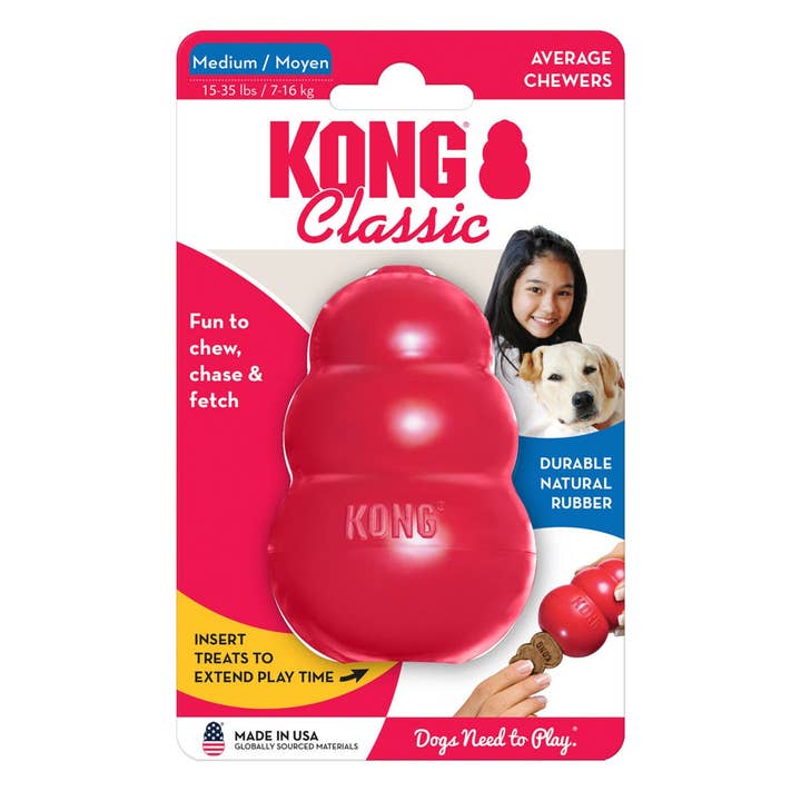 Petdropshipper - Wholesale Pet Chew Toy - Dog - KONG Classic Dog Toy 1ea/MD
