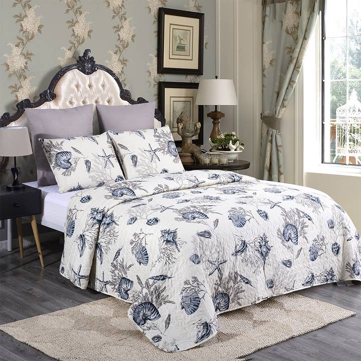 3 stuks - Lichtgewicht dekbedsprei voor het hele seizoen voor wholesale door JML