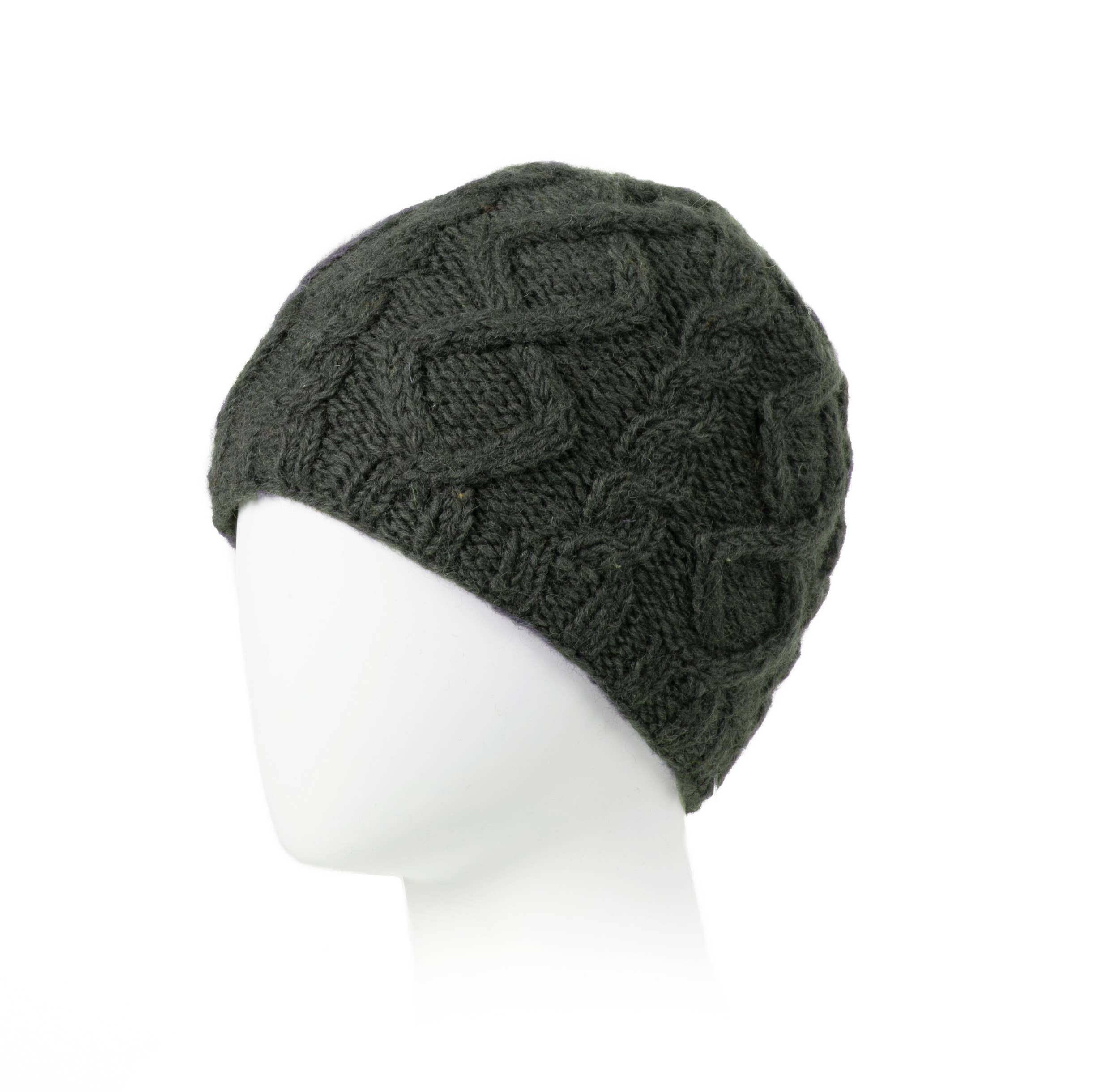 Lost Horizons Knitwear – Ships from USA - Wholesale Beanie - Men's - Pierce Beanie Hat – Classic Cable Knit Style4