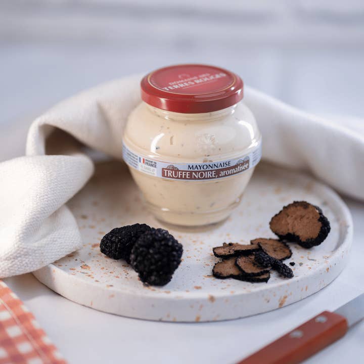 DOMAINE DES TERRES ROUGES - Wholesale Mayo - Black Truffle Mayonnaise, flavored 180g2