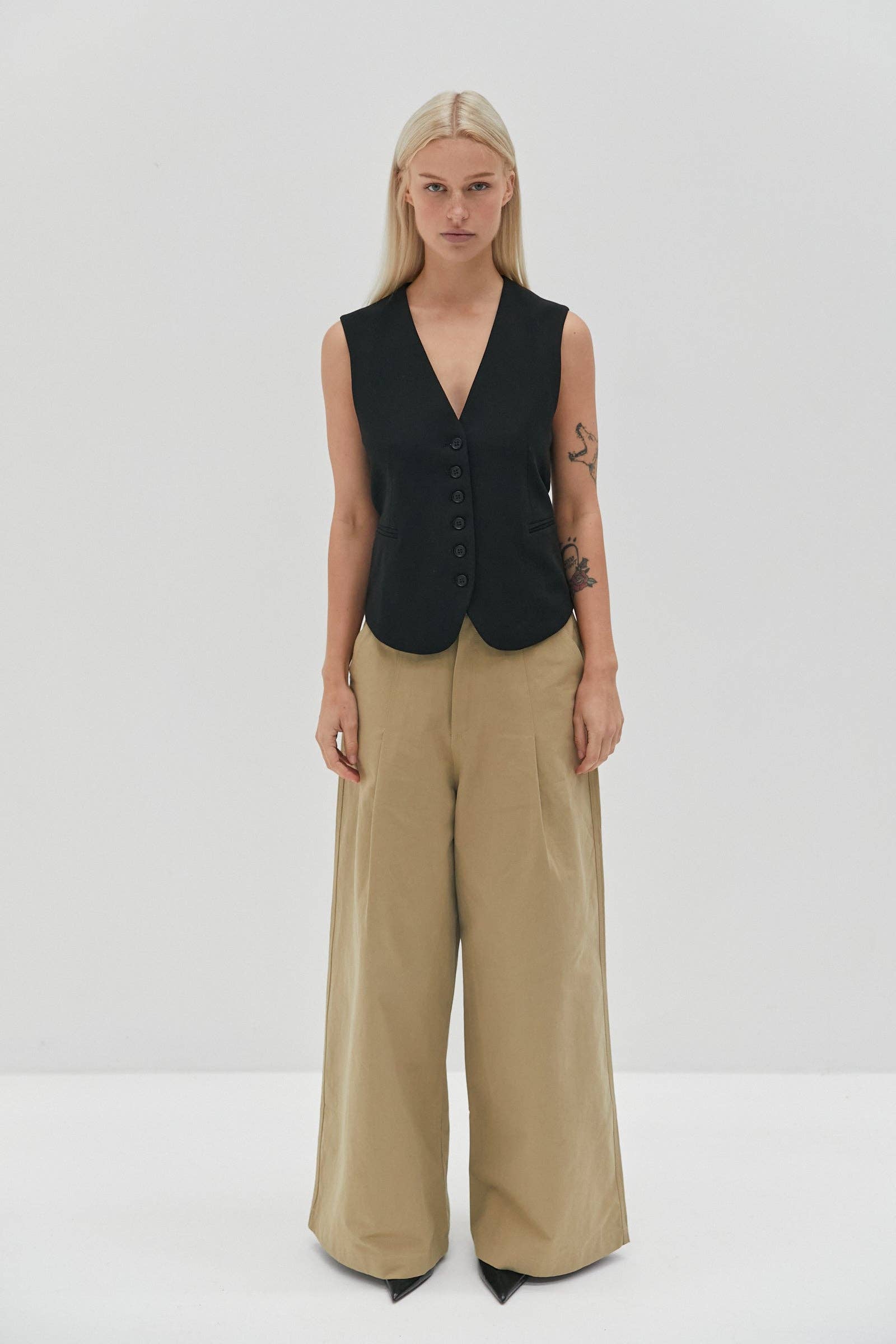 Ella Canvas Pants - Tan for wholesale on Faire4