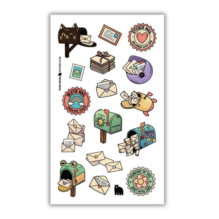 Signé, scellé, livré pour la vente par Four Bears Sticker Club