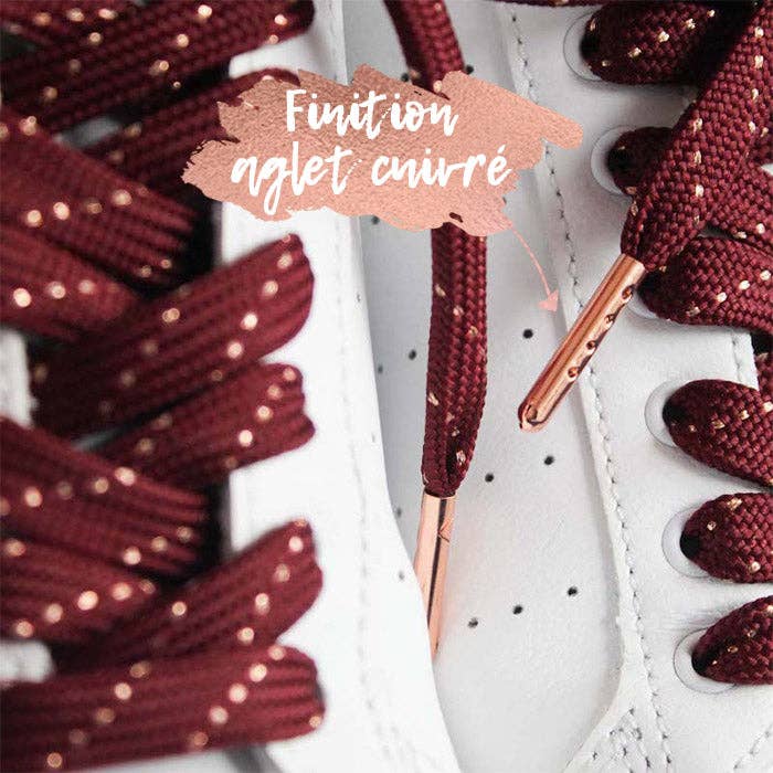 furiouslaces – Großhandel Schnürsenkel – Unisex – Schnürsenkel in Burgunderrot und Kupfer