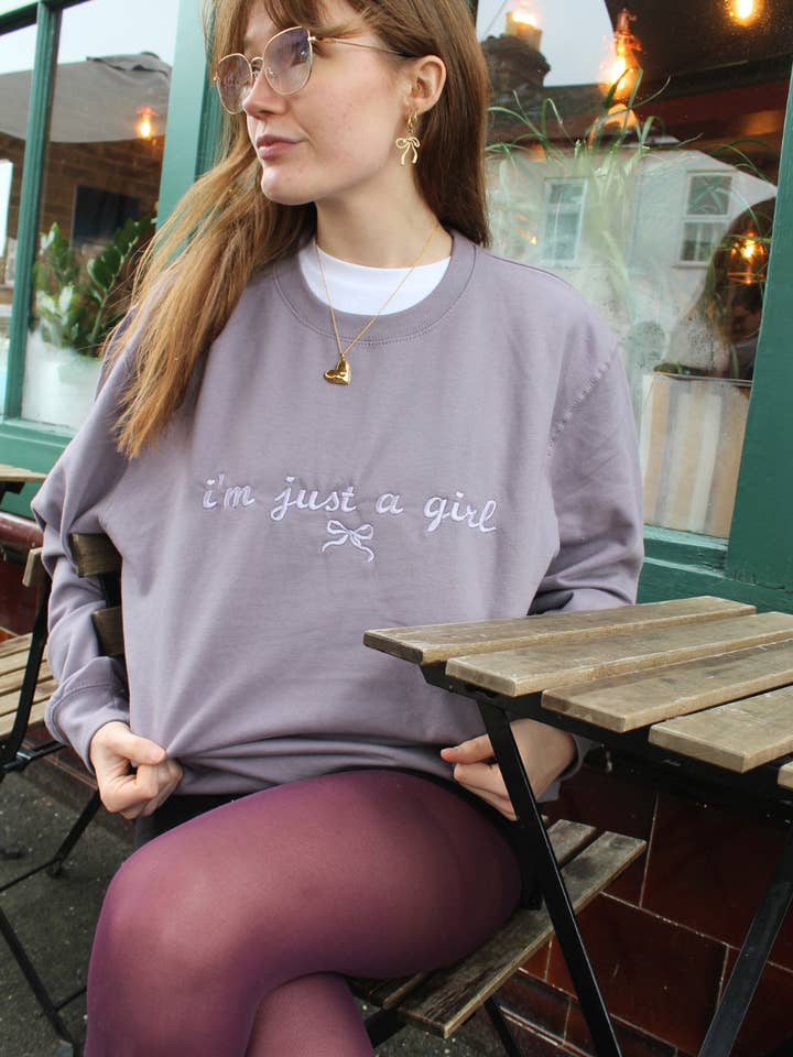 TheCliqueClothingCo - Wholesale Sweatshirt - Women's - I'm Just a Girl Sweatshirt