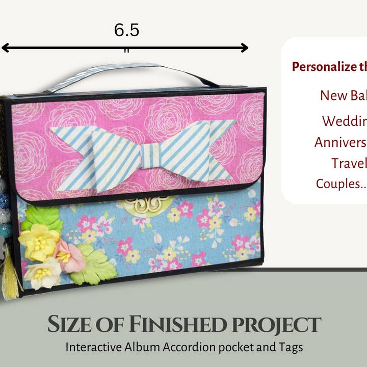 CrafTreat - Wholesale Scrapbook - CrafTreat Handbag GiftBag DIY Scrapbook Templates for Photo Album3