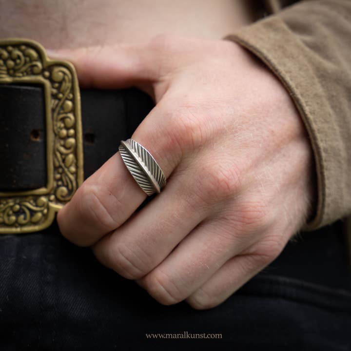 Anel Leaf 925 Prata por atacado de Maral Kunst