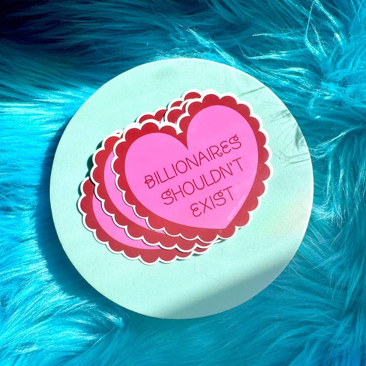 Peach Beast - Wholesale Sticker - Banish Billionaires Sticker